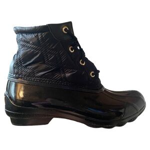 Sperry Black Waterproof Lace-Up Boots